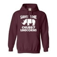 thumbnail image 1 of Adult Save The Chubby Unicorns Funny Rhino Sweatshirt Hoodie, 1 of 1