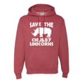 thumbnail image 1 of Adult Save The Chubby Unicorns Funny Rhino Sweatshirt Hoodie, 1 of 1
