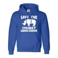 thumbnail image 1 of Adult Save The Chubby Unicorns Funny Rhino Sweatshirt Hoodie, 1 of 1