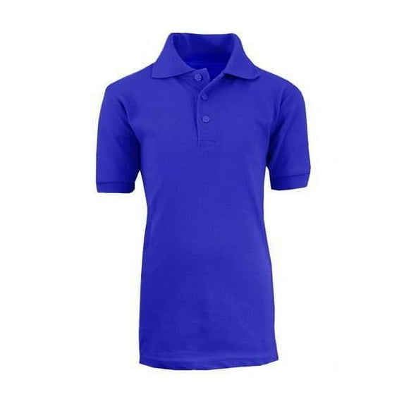 Adult School Uniform Polo Shirt, Royal Blue - Extra Large - Case of 36 - 36 Per Pack