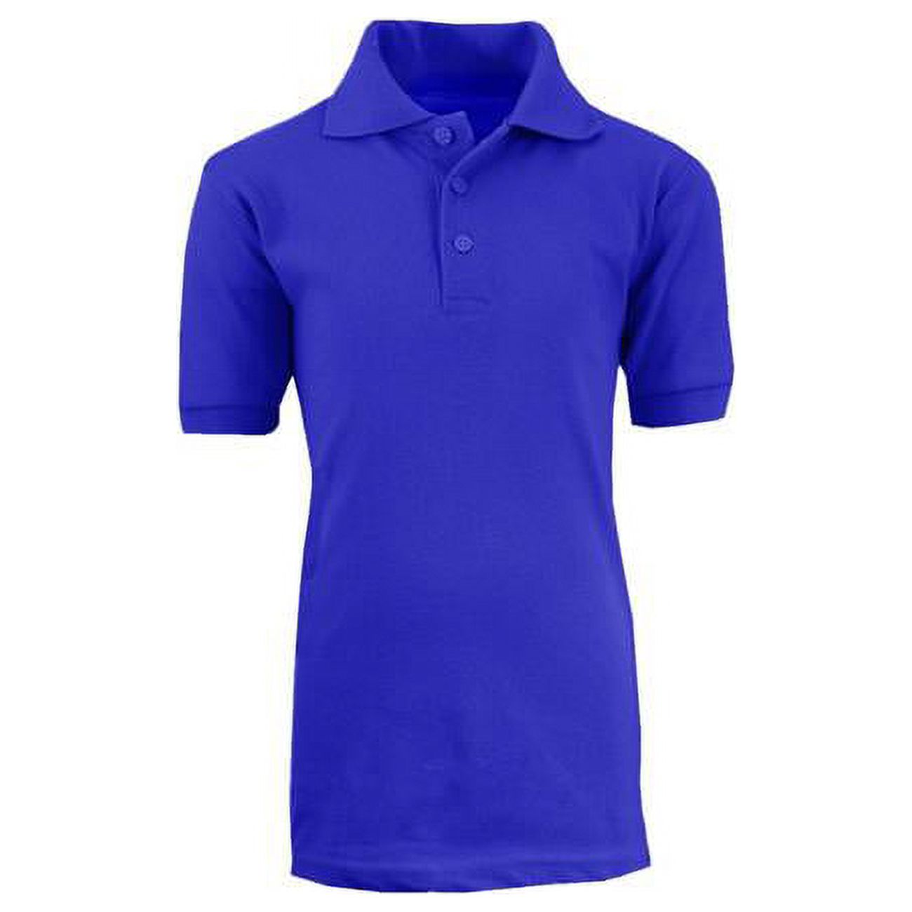 Adult School Uniform Polo Shirt, Royal Blue Extra Large Case of 36