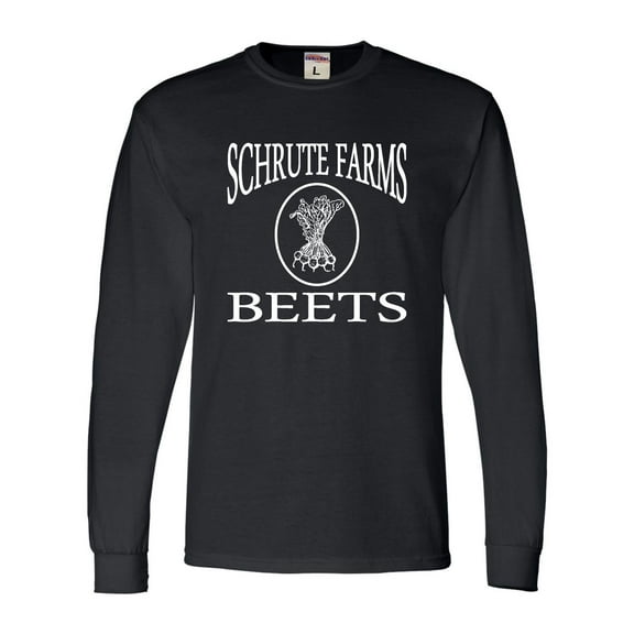 Adult Schrute Farms Beets Long Sleeve T-Shirt