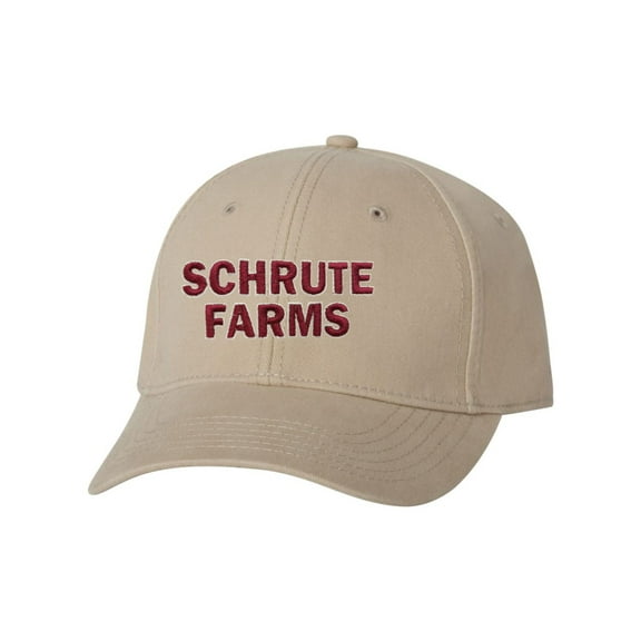 Adult Schrute Farms Embroidered Dad Hat Structured Cap