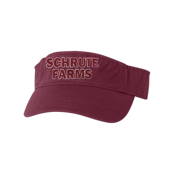 Adult Schrute Farms Embroidered Visor Dad Hat