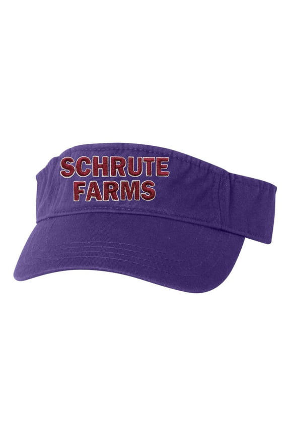 Adult Schrute Farms Embroidered Visor Dad Hat