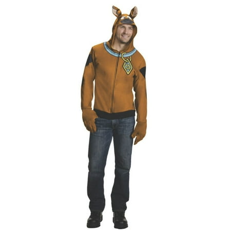 Scooby-Doo Hooded Costume Top for Adults by Rubies, Men's Large