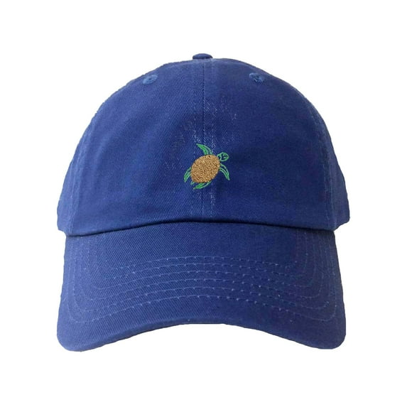 Adult Sea Turtle Embroidered Dad Hat
