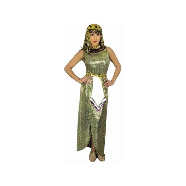 cos green strapless dress Cleopatra Women's Costume - Velvet Top & Gold Dress