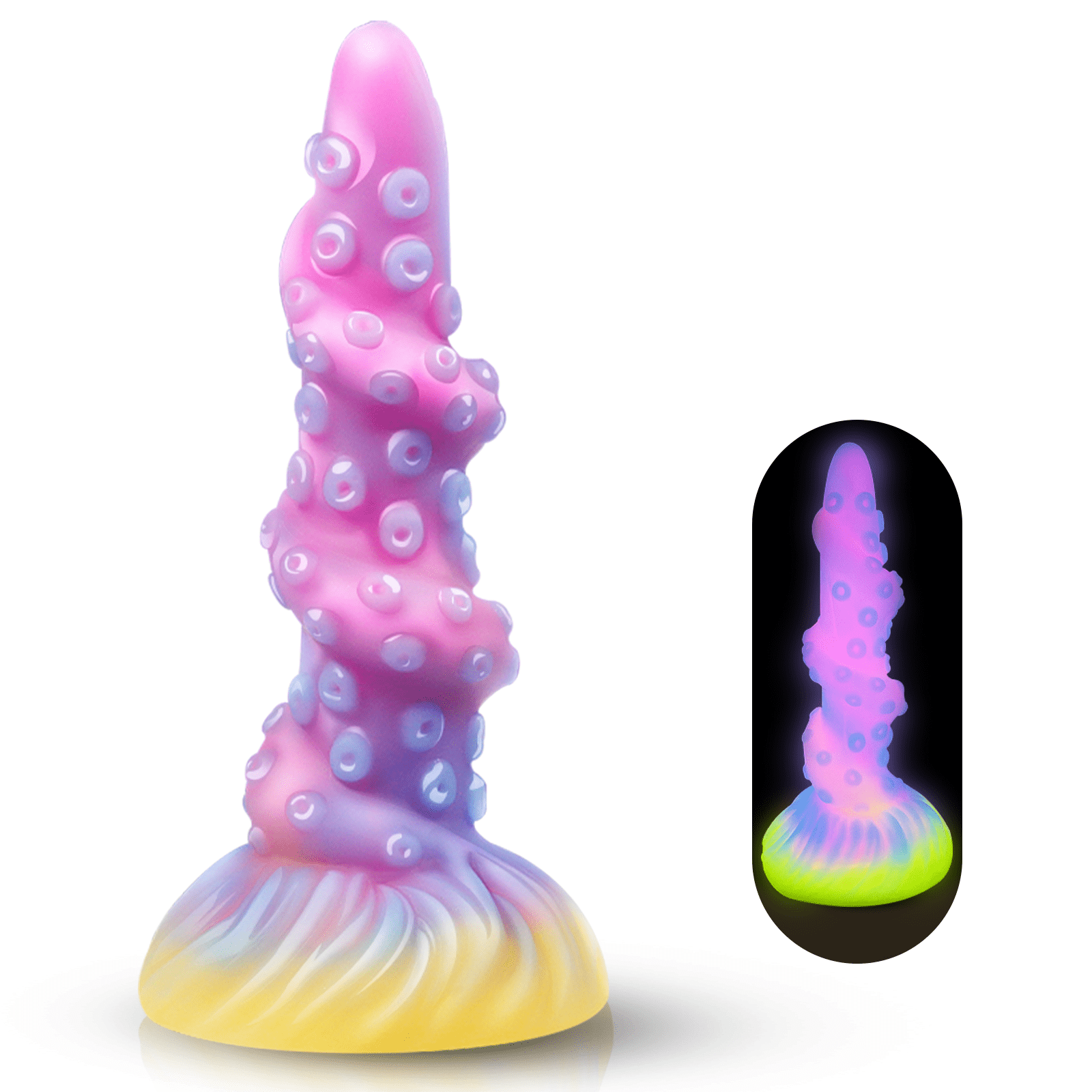 Adult Sex Toys Dildos Sex Toys 8.2 inch Huge Tentacle Adult Toy, Fantasy Dildo Glowing Sucking Octopus Silicone Dildos with Suction Cup, G Spot Stimulator Sex Toy for Women Pleasure Hands-Free Play