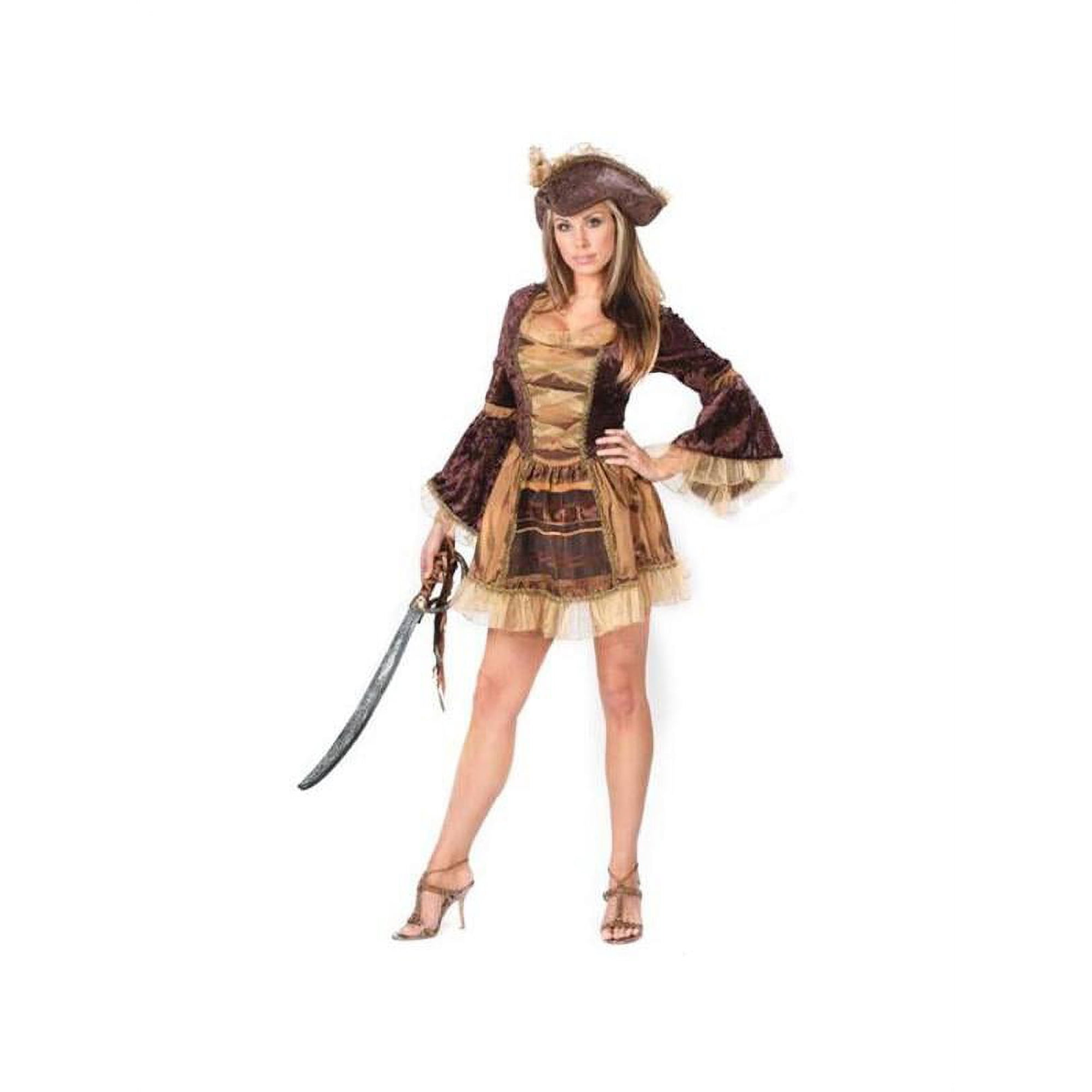 Sexy Pirate Costume Set With Velvet Romper Hat Belt Sleeves Sword