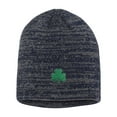 thumbnail image 1 of Adult Shamrock St. Patrick's Day Embroidered Marled Knit Beanie Cap, 1 of 1
