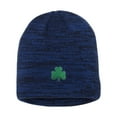 thumbnail image 1 of Adult Shamrock St. Patrick's Day Embroidered Marled Knit Beanie Cap, 1 of 1