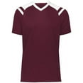 thumbnail image 1 of Adult Sheffield Jersey, Maroon & White - Small, 1 of 1