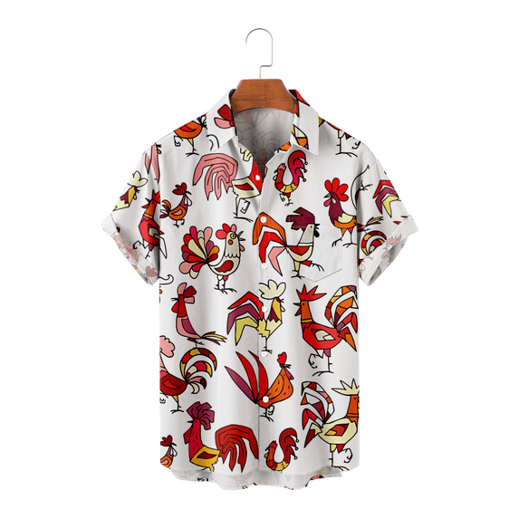 Adult Shirt Chicken Special Classics Cartoon Graphic Top for Adult for Daily Wear