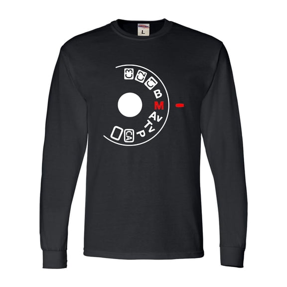 Adult Shoot Manual Camera Buff Photography Lovers Long Sleeve T-Shirt