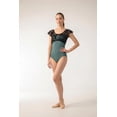 thumbnail image 1 of Slemon Adult Ballet Leotards for Women Short Sleeve Scoop Neck Lace Gymnastics Dance, 1 of 8