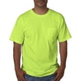 thumbnail image 1 of Adult Short-Sleeve T-Shirt with Pocket LIME GREEN 4XL, 1 of 3