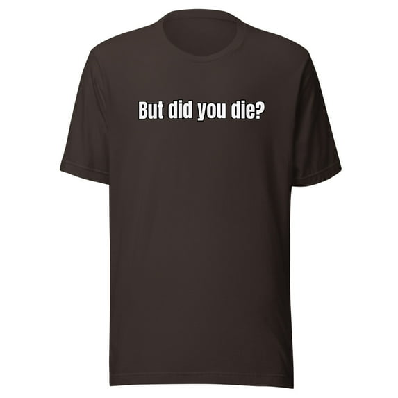 Adult Short-Sleeved T-Shirt BDYD (Brown, 2XL)