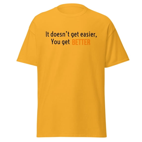 Adult Short-Sleeved T-Shirt Better (Gold, S)