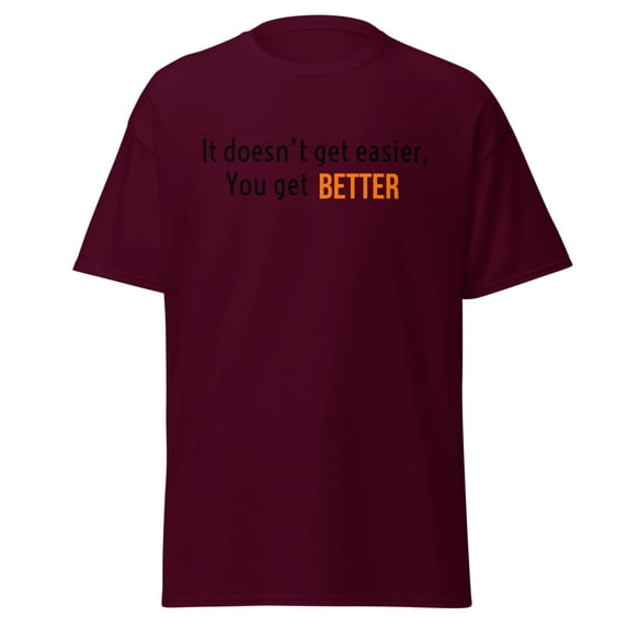 Adult Short-Sleeved T-Shirt Better (Maroon, S)