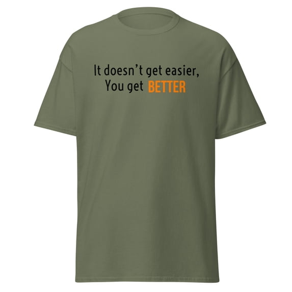 Adult Short-Sleeved T-Shirt Better (Military Green, L)