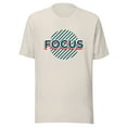 thumbnail image 1 of Adult Short-Sleeved T-Shirt FOCUS (Heather Dust, M), 1 of 1