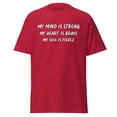 thumbnail image 1 of Adult Short-Sleeved T-Shirt Mind Heart Soul (Cardinal, L), 1 of 1
