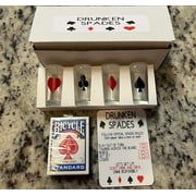 Adult Shot Glass Drunken Spades Drinking Game Set