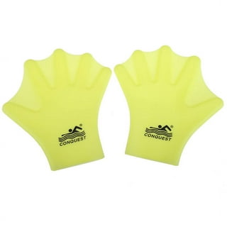 Swim Webbed Gloves Paddling Palm Swimming Training Equipment Free Size  (Yellow) PLAQUETTE DE NAGE - PADDLE - Cdiscount Sport