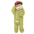 thumbnail image 1 of Adult Silly Big Mouth Monster Pajamas, Plush Hooded Onesie Nightwear with 1 Comb for Cozy Lounging, Sleep and Fun Fall Winter Dress-Up (Onesie+1Comb), 1 of 6