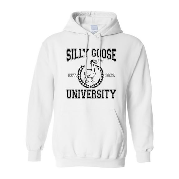 Adult Silly Goose University Funny Gift Idea Sweatshirt Hoodie