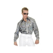 Adult Silver Disco Shirt