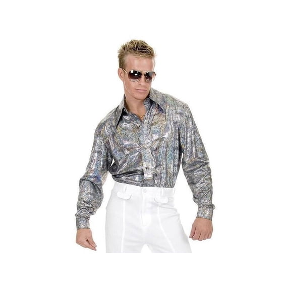 Adult Silver Disco Shirt