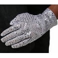 thumbnail image 1 of Adult Silver Pop Star Sequin Glove, 1 of 1