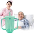 thumbnail image 1 of Adult Sippy Cups for Elderly Sippy Cup with 2 Handles and Scale No Spill Cups for Adults Dysphagia Cup for Disabled Patients (Green), 1 of 6