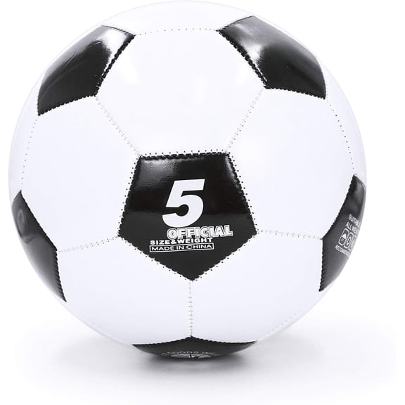 Adult Size 5 Traditional Soccer Ball - Ships Deflated, Pump Included