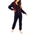 thumbnail image 1 of Women Plain Onesies – Fleece One-Piece Hooded Plain Onesie for Women, Zip-up Unisex Playsuit Jumpsuit Pajamas for Adults, 1 of 2