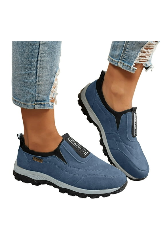 Adult Slip on Hiking Trail Running Shoes for Women Men Waterproof Outdoor Sports Orthopedic Walking Sneakers