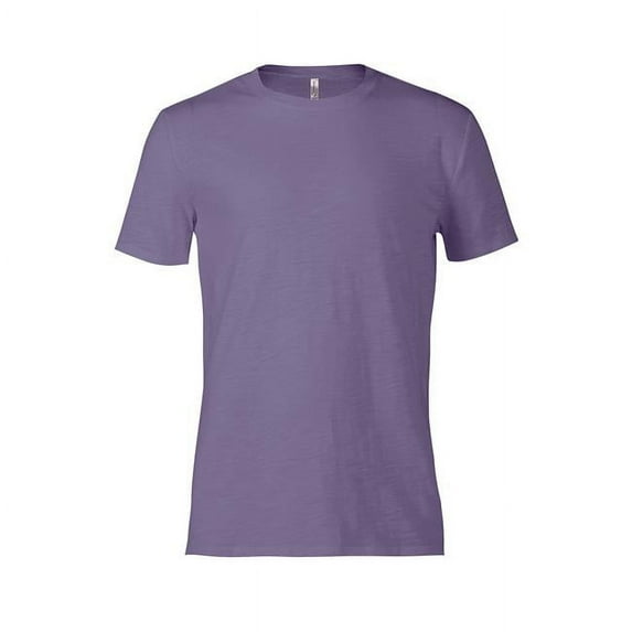 Adult Slub Short Sleeve Crew Neck T-Shirt, Vino - Extra Large