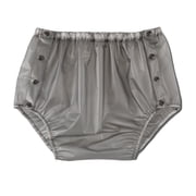Adult Snap Side Opening Plastic Pants, Waterproof PVC Incontinence Brief Cover, Soft No Noise Reusable Washable Leak Guard Underpants for Men Women Seniors, Snap Closure for Caregiver Convenience