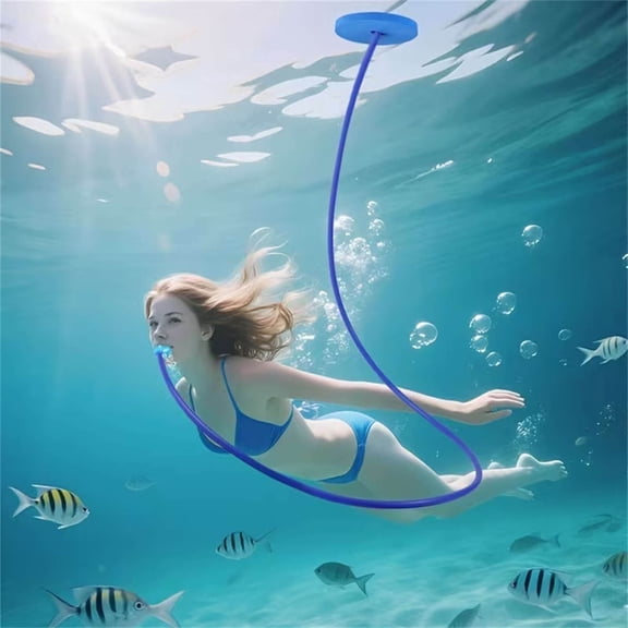 Adult Snorkel Breathing Tube for Diving and Swimming with Underwater Exhalation System Comfortable Mouthpiece Easy Breathing Gear for Adults