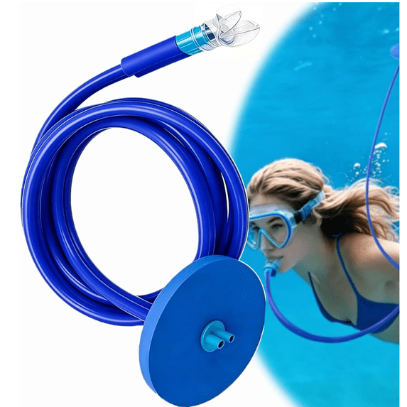 Adult Snorkel Breathing Tube for Diving and Swimming with Underwater Exhalation System Comfortable Mouthpiece Easy Breathing Gear for Adults