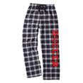thumbnail image 1 of Adult Soccer Black and White Flannel Pants (Red, Adult X-Large), 1 of 2