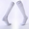 thumbnail image 1 of Adult Soccer Socks Solid Color Long Comfortable Breathable Non Christmas Stockings Christmas Large Stockings Garter Pantyhose Fishnet Pantyhose for Women Tall Tights for Women Womens Stockings Thigh, 1 of 3