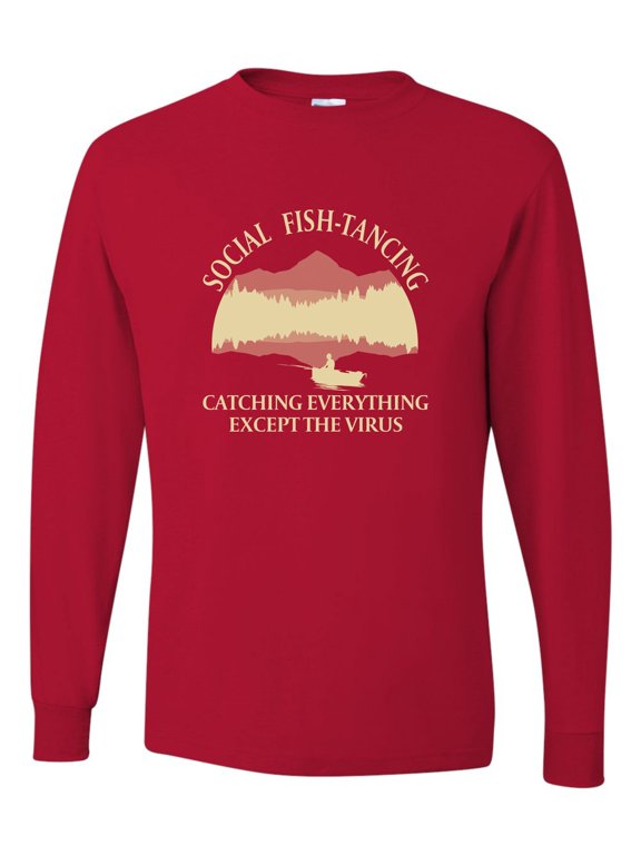 Adult Social Fish-tancing Long Sleeve T-Shirt