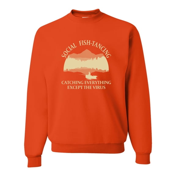 Adult Social Fish-tancing Sweatshirt Crewneck
