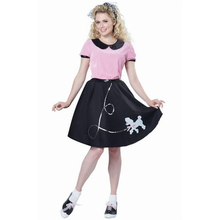 50s Hop with Poodle Skirt Costume for Women