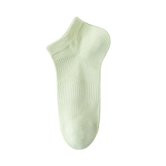 Adult Socks Women's Thin Comfortable and Breathable Solid Color Short Casual Socks Quarter Socks Green One Size