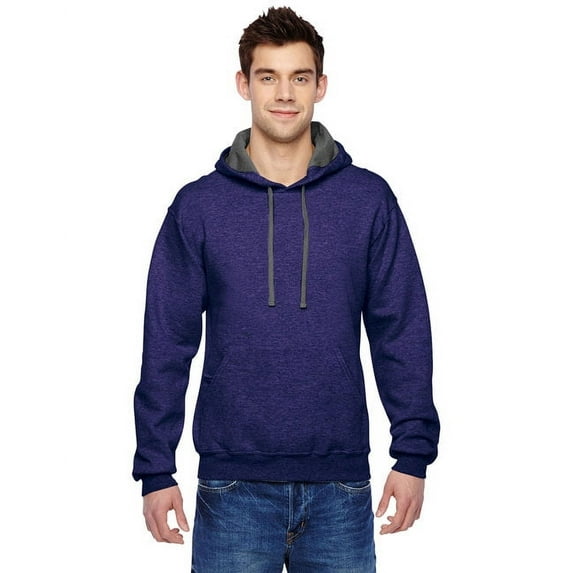 Adult SofSpun® Hooded Sweatshirt - HEATHER GRAPE - M