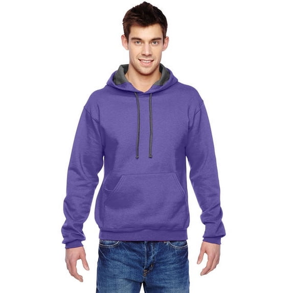 Adult SofSpun® Hooded Sweatshirt - PURPLE - L